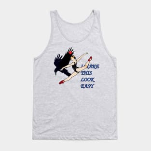 Black Crow and Ballerina Tank Top